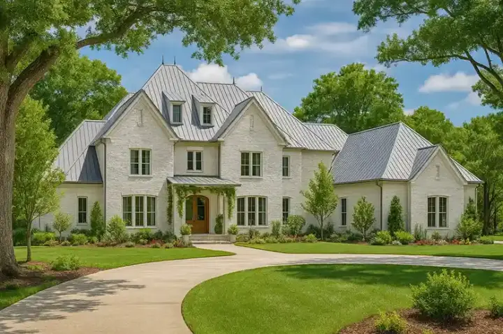 European house plans 12-1156 - front exterior, 6,571 sq ft, 4 bed, 4 bath house plans | Monster House Plans