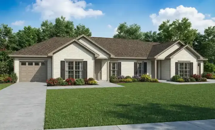 Traditional house plans 12-1157 - front exterior, 2,024 sq ft, 4 bed, 2 bath house plans | Monster House Plans