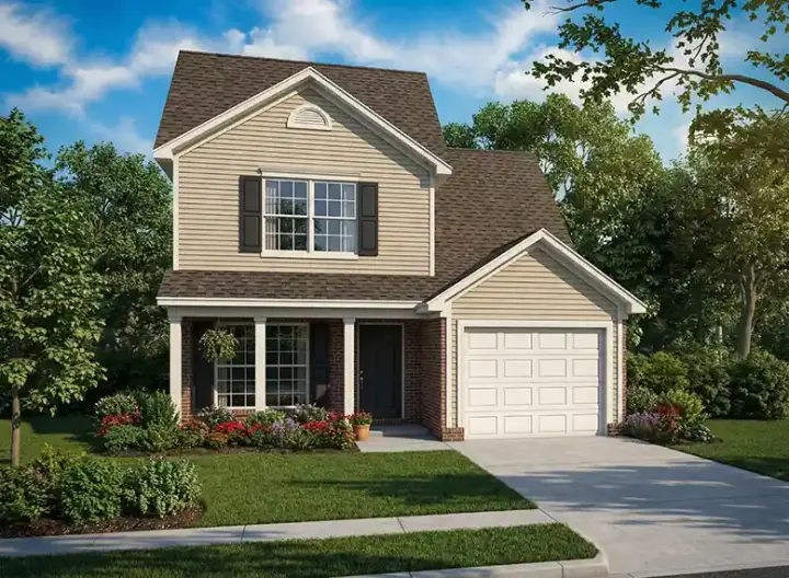 Traditional house plans 12-1165 - front exterior, 1,646 sq ft, 4 bed, 3 bath house plans | Monster House Plans