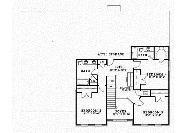 Upper/Second Floor Plan: 12-118