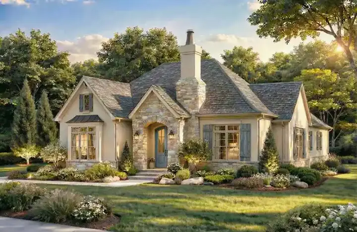 Bungalow house plans 12-1187 - front exterior, 1,932 sq ft, 3 bed, 2 bath house plans | Monster House Plans