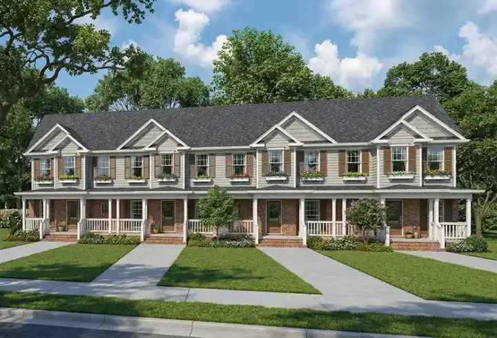 Traditional house plans 12-1188 - front exterior, 3,920 sq ft, 2 bed, 2 bath house plans | Monster House Plans