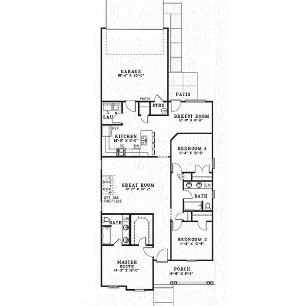 Main Floor Plan: 12-121