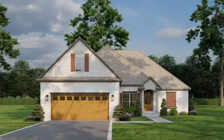 Traditional house plans 12-1239 - front exterior, 1,591 sq ft, 3 bed, 2 bath house plans | Monster House Plans