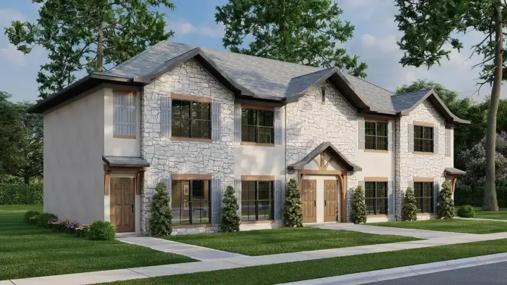 Traditional house plans 12-1253 - front exterior, 4,112 sq ft, 8 bed, 8 bath house plans | Monster House Plans