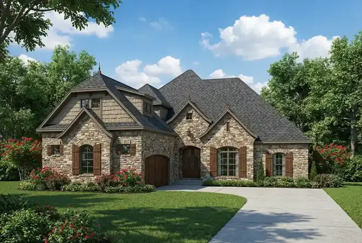 Traditional house plans 12-1265 - front exterior, 2,131 sq ft, 3 bed, 2 bath house plans | Monster House Plans