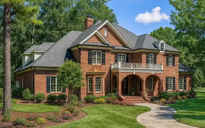 European house plans 12-127 - front exterior, 5,548 sq ft, 5 bed, 4 bath house plans | Monster House Plans