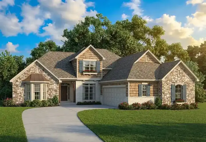 Traditional house plans 12-1286 - front exterior, 2,506 sq ft, 3 bed, 2 bath house plans | Monster House Plans