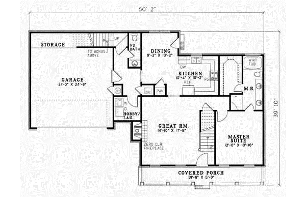 Main Floor Plan: 12-130