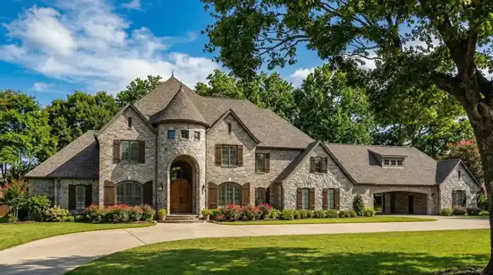 European house plans 12-1300 - front exterior, 5,089 sq ft, 4 bed, 3 bath house plans | Monster House Plans