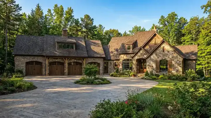 European house plans 12-1301 - front exterior, 4,187 sq ft, 3 bed, 3 bath house plans | Monster House Plans