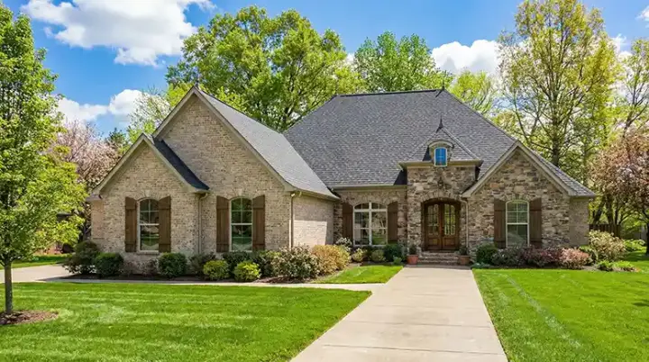European house plans 12-1308 - front exterior, 2,360 sq ft, 3 bed, 2 bath house plans | Monster House Plans