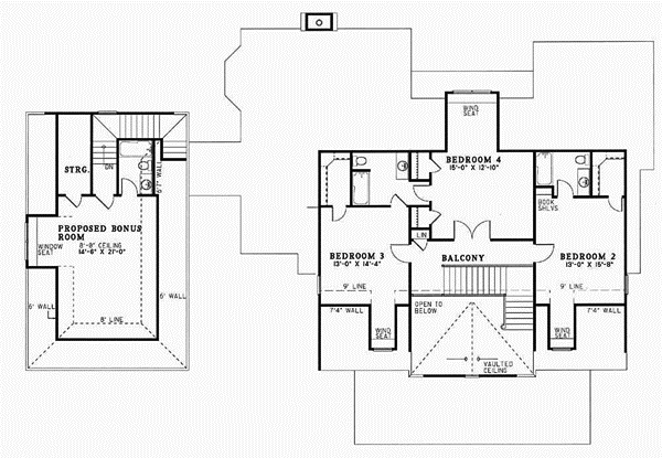 Upper/Second Floor Plan: 12-131