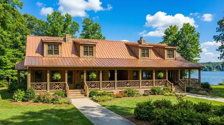 Country house plans 12-1315 - front exterior, 1,451 sq ft, 6 bed, 4 bath house plans | Monster House Plans
