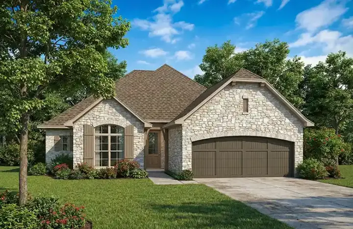 European house plans 12-1318 - front exterior, 1,975 sq ft, 4 bed, 2 bath house plans | Monster House Plans
