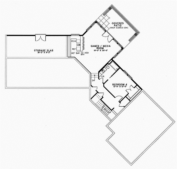 Lower Floor Plan: 12-132