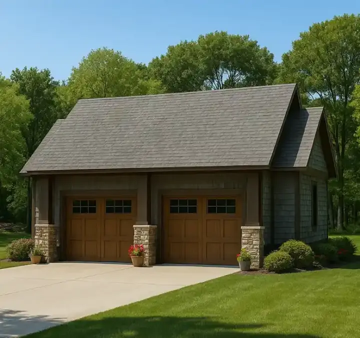 Craftsman house plans 12-1334 - front exterior, 839 sq ft, 0 bed, 0 bath house plans | Monster House Plans