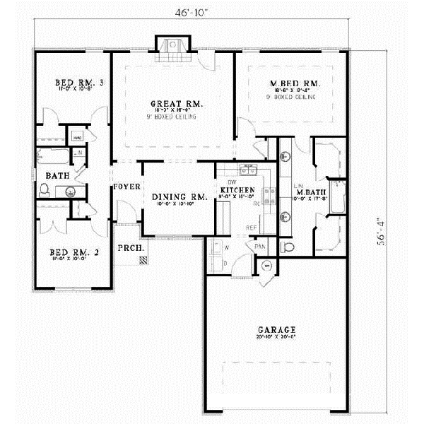 Main Floor Plan: 12-134
