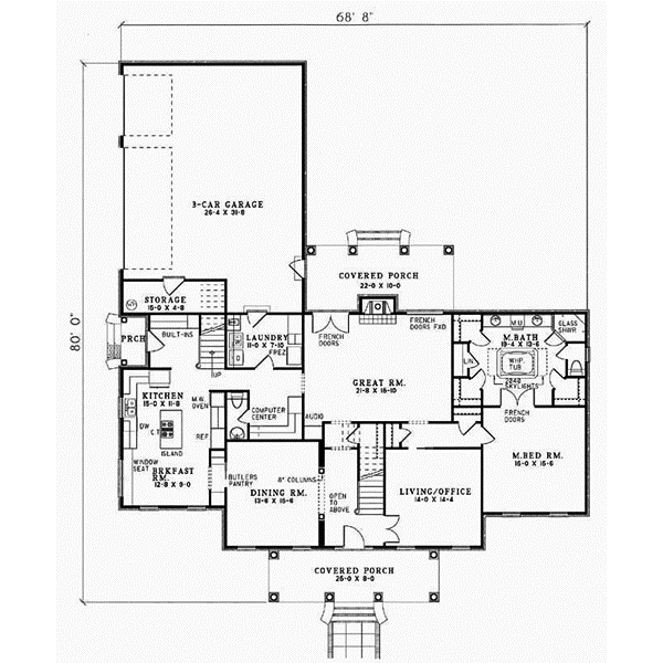 Main Floor Plan: 12-135
