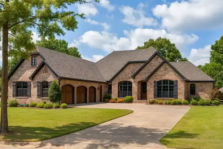 European house plans 12-1366 - front exterior, 2,978 sq ft, 4 bed, 3 bath house plans | Monster House Plans