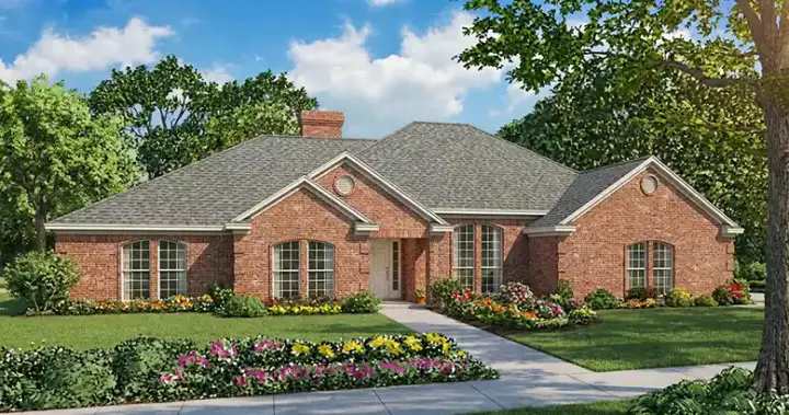 Southern house plans 12-137 - front exterior, 2,392 sq ft, 4 bed, 2 bath house plans | Monster House Plans