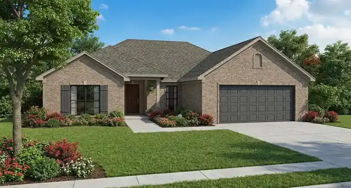 Traditional house plans 12-138 - front exterior, 1,353 sq ft, 3 bed, 2 bath house plans | Monster House Plans