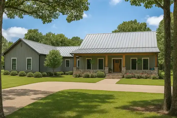Country house plans 12-1380 - front exterior, 2,921 sq ft, 3 bed, 3 bath house plans | Monster House Plans