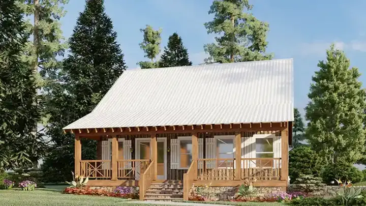 Country house plans 12-1381 - front exterior, 1,661 sq ft, 3 bed, 3 bath house plans | Monster House Plans