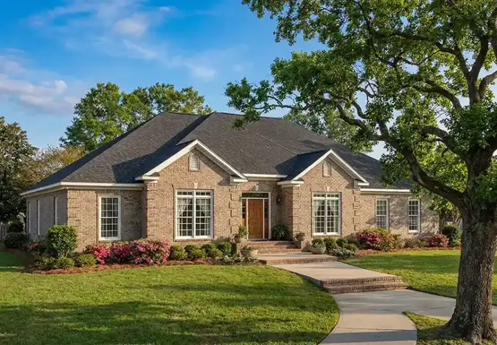 Traditional house plans 12-140 - front exterior, 2,444 sq ft, 4 bed, 2 bath house plans | Monster House Plans