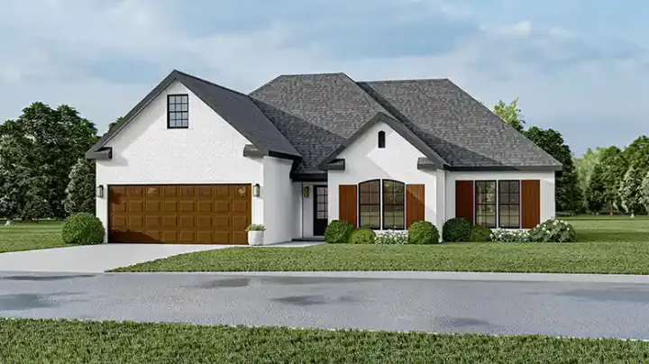 Traditional house plans 12-1401 - front exterior, 1,640 sq ft, 3 bed, 2 bath house plans | Monster House Plans