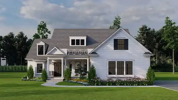 Southern house plans 12-1414 - front exterior, 2,148 sq ft, 4 bed, 3 bath house plans | Monster House Plans