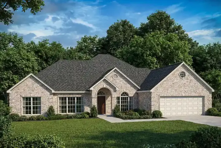 Southern house plans 12-143 - front exterior, 2,582 sq ft, 4 bed, 2 bath house plans | Monster House Plans