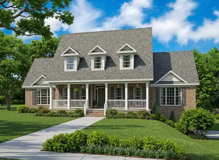 Southern house plans 12-1436 - front exterior, 3,706 sq ft, 4 bed, 2 bath house plans | Monster House Plans