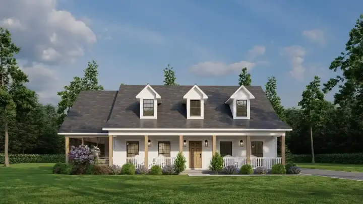 Country house plans 12-1450 - front exterior, 2,871 sq ft, 3 bed, 3 bath house plans | Monster House Plans