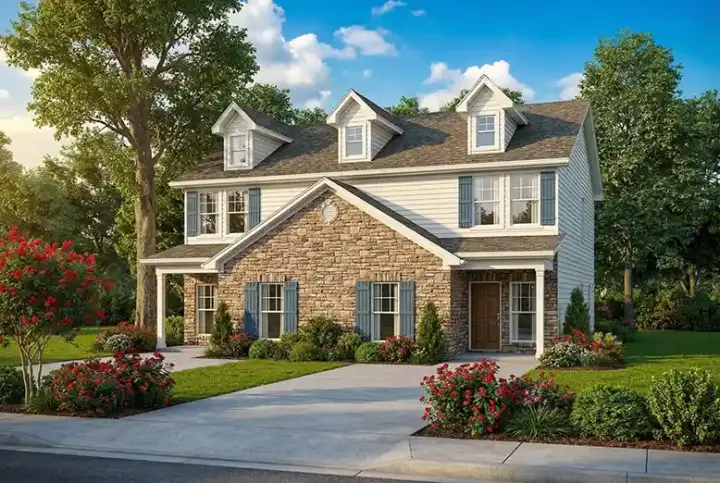 Traditional house plans 12-1462 - front exterior, 3,000 sq ft, 6 bed, 4 bath house plans | Monster House Plans