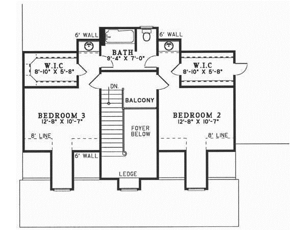 Upper/Second Floor Plan: 12-147