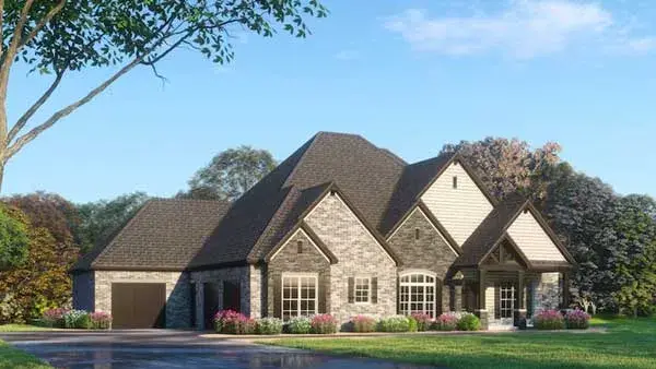 Traditional house plans 12-1473 - front exterior, 4,761 sq ft, 4 bed, 4 bath house plans | Monster House Plans
