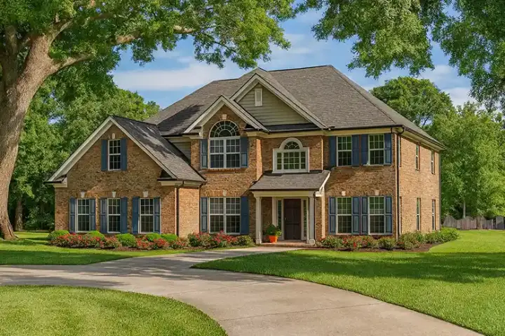 European house plans 12-148 - front exterior, 2,942 sq ft, 5 bed, 4 bath house plans | Monster House Plans