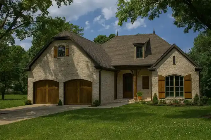 European house plans 12-1480 - front exterior, 1,786 sq ft, 3 bed, 3 bath house plans | Monster House Plans