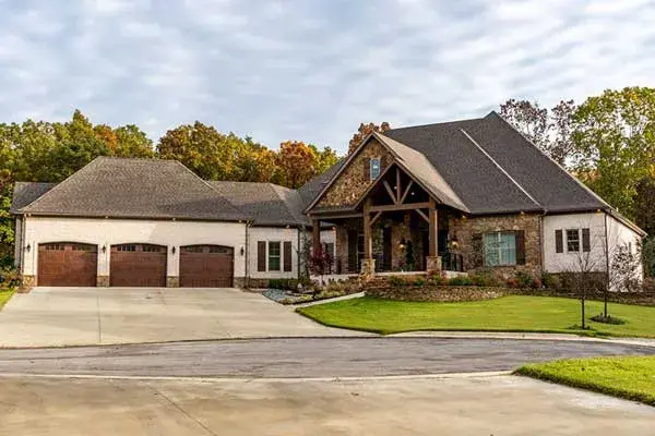 Traditional house plans 12-1492 - front exterior, 4,575 sq ft, 4 bed, 4 bath house plans | Monster House Plans