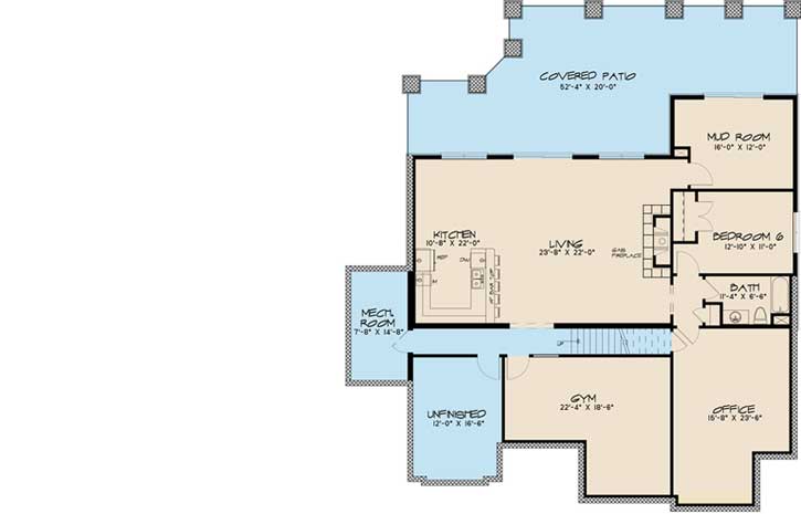 Farmhouse Style Floor Plans Designs  Blueprints