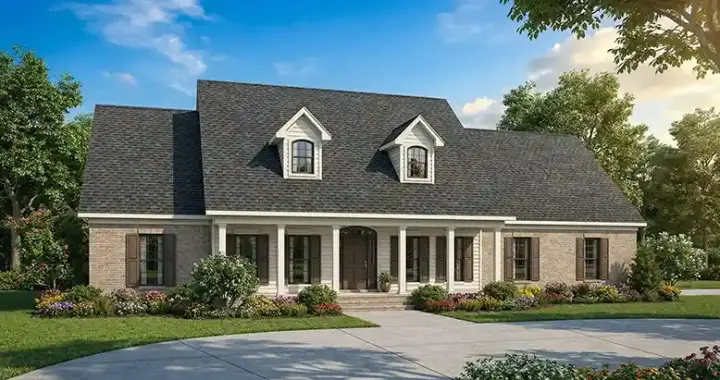 Country house plans 12-150 - front exterior, 2,493 sq ft, 4 bed, 3 bath house plans | Monster House Plans
