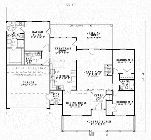Main Floor Plan: 12-152