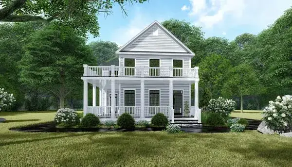 Southern house plans 12-1532 - front exterior, 1,872 sq ft, 3 bed, 3 bath house plans | Monster House Plans