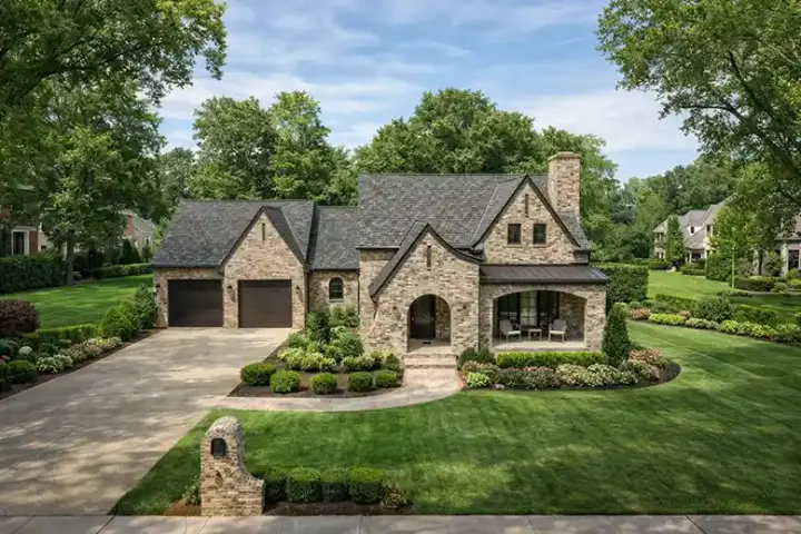 European house plans 12-1553 - front exterior, 2,577 sq ft, 4 bed, 3 bath house plans | Monster House Plans