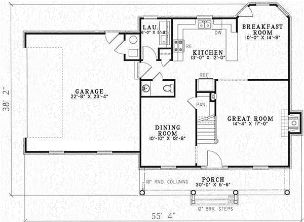 Main Floor Plan: 12-156