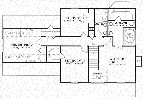 Upper/Second Floor Plan: 12-156