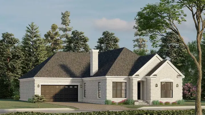 Traditional house plans 12-1566 - front exterior, 1,598 sq ft, 3 bed, 2 bath house plans | Monster House Plans