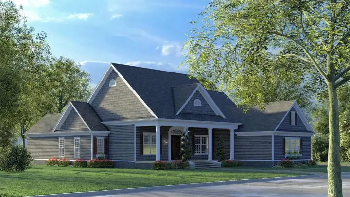 Country house plans 12-1567 - front exterior, 2,716 sq ft, 4 bed, 4 bath house plans | Monster House Plans