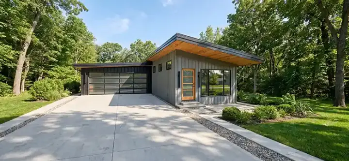 Modern house plans 12-1568 - front exterior, 1,365 sq ft, 3 bed, 1 bath house plans | Monster House Plans